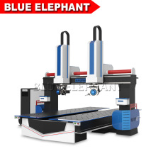 Jinan Blue Elephant New Machine 5 Axis 1224 CNC Router with Yaskawa Servo Motor